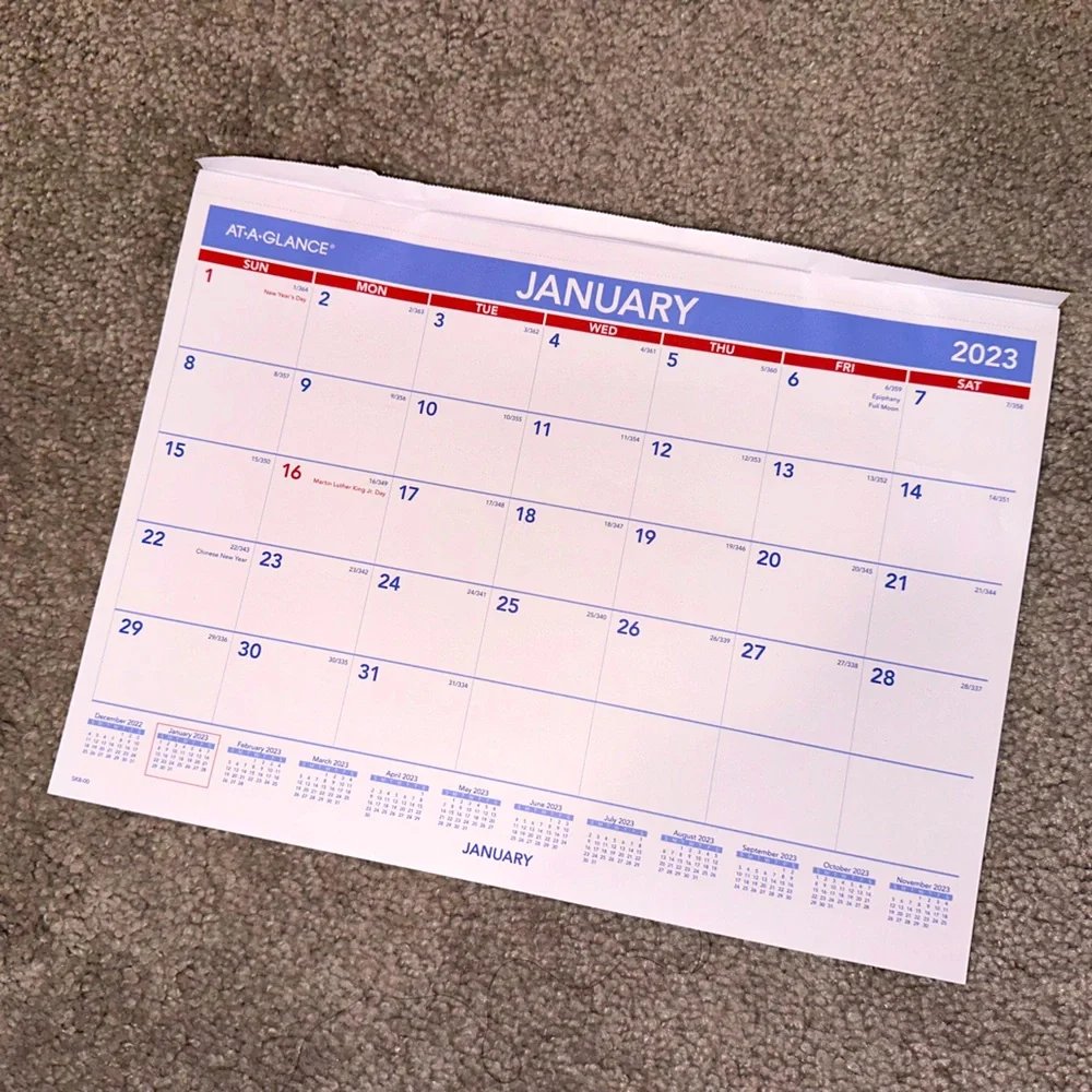 12 month desk calendar
